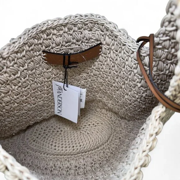 JW ANDERSON Large Popcorn Basket Woven Tote - Natural NWT - Picture 9 of 14